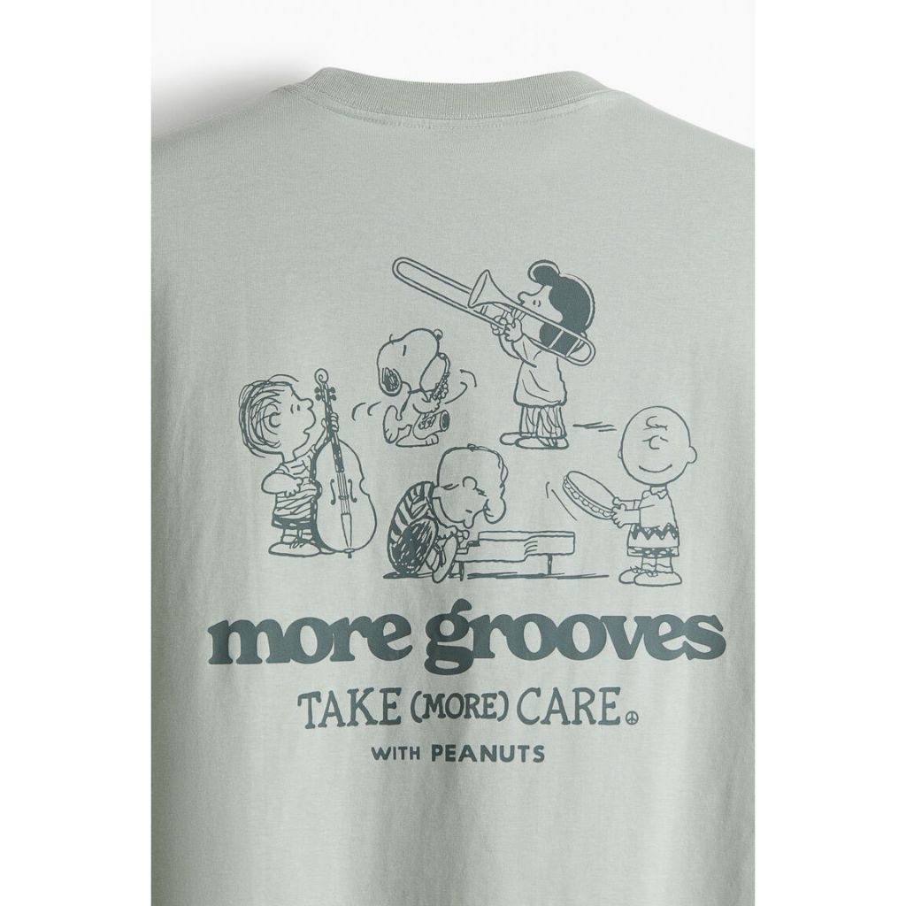 H&M(เอชแอนด์เอ็ม) Loose Fit Printed T-shirt Men Loose Fit Printed T-shirt 1268967_6