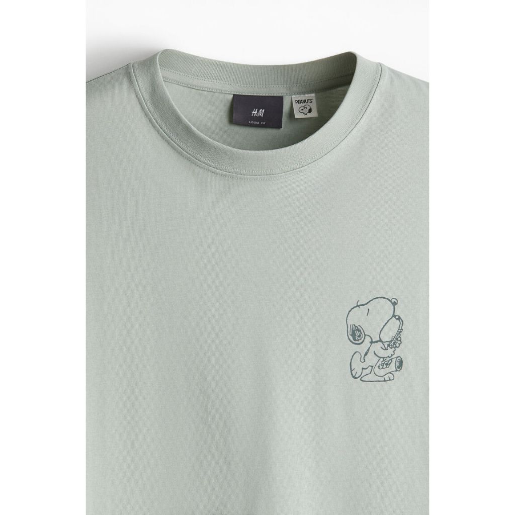 H&M(เอชแอนด์เอ็ม) Loose Fit Printed T-shirt Men Loose Fit Printed T-shirt 1268967_6