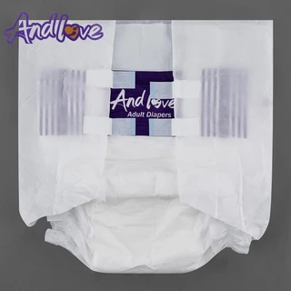 【ใช้ได้ทั้งชายแ】ANDLOVE ผ้าอ้อมผู้ใหญ่ แบบแปะเทป ผ้าอ้อมบางเฉียบ ผ้าอ้อมผู้ใหญ กันรั่ว - M/L/XL (100 ชิ้น/10 Pack)
