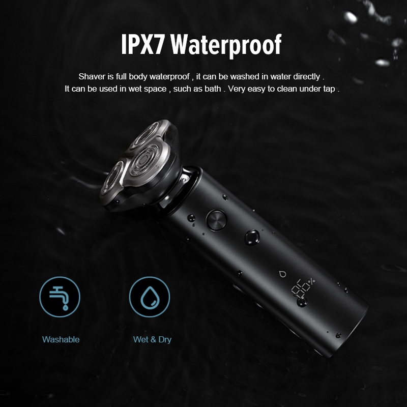 Xiaomi Mijia Electric Shaver S500 ที่โกนหนวดไฟฟ้า ที่โกนหนวด เครื่องโกนหนวดไฟฟ้า เครื่องโกนหนวด จอLED กันน้ำIPX7 - รูปที่ 7