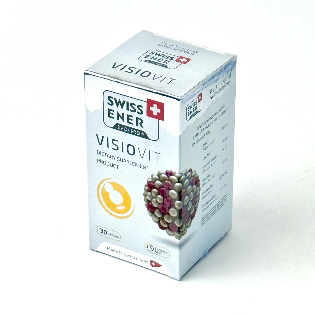 Swiss Ener by Dr.Frei Visiovit [ขวด 30 แคปซูล] สวิต เอเนอจี วิซิโอวิท Swiss Energy วิตามินรวม บำรุงสายตา