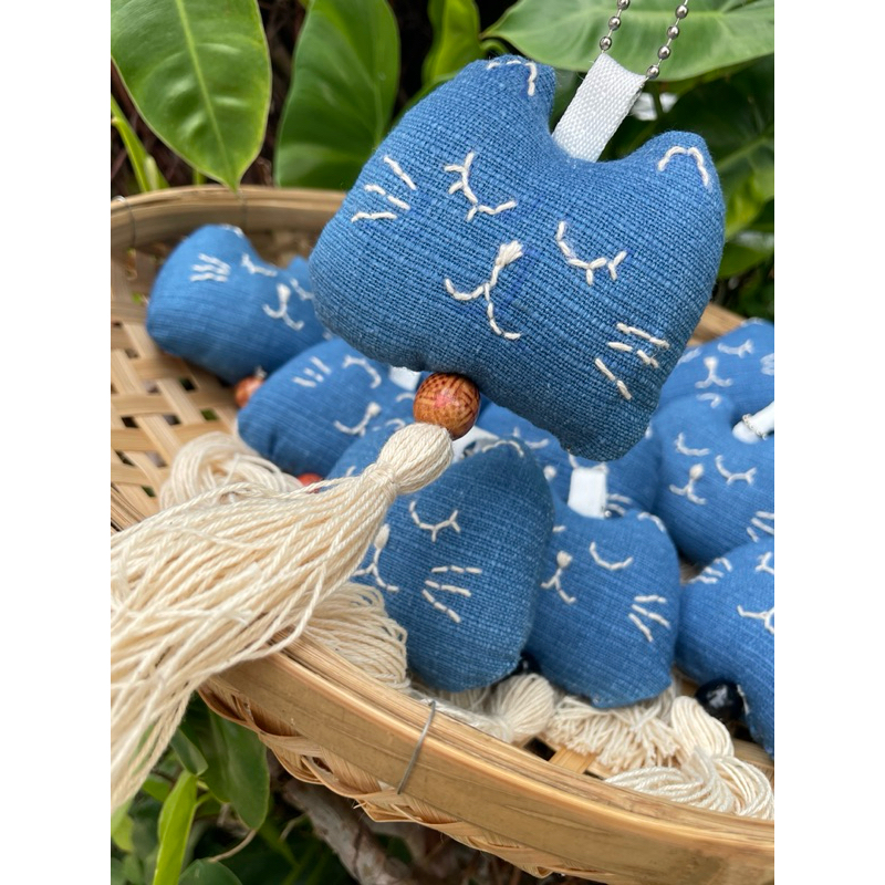 พวงกุญแจหน้าแมวผ้าทอชินมัย ที่ห้อยกุญแจ ที่ห้อยกระเป๋า ของฝาก ของที่ระลึก ของแจก ของจีบลูกค้า - รูปที่ 5