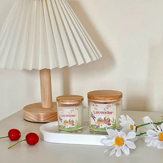ทำใหม่ทุกออเดอร์จัดส่ง1-2วัน เทียนหอม candle พร้อมฝาปิดไม้ handmade soywax100% หอมมาก เทียนหอมอโรม่า