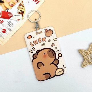[พร้อมส่ง] ที่ใส่บัตรคาปิบารา สำหรับคีย์การ์ด บัตรโดยสาร บัตรนักเรียน บัตรพนักงาน ฯลฯ Biangels