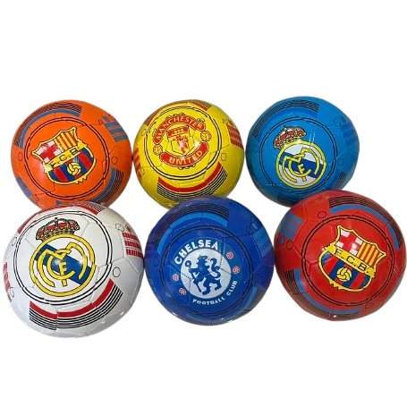 ลูกฟุตบอล หนัง ลายสโมสร เบอร์ 5 (ไม่สูบลมส่ง ไม่มีเข็มแถม )หนัง PU ฟุตบอล บอลสโมสร ฟุตบอล ลูกบอลหนัง