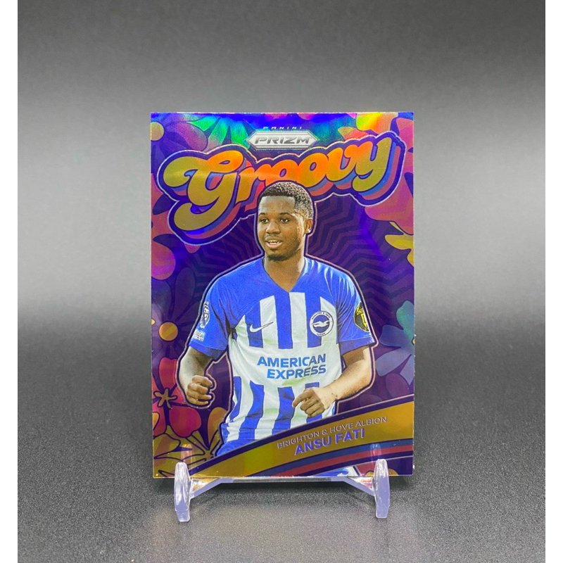 การ์ดฟุตบอลฮิต Ansu Fati Groovy Case Hit  2023-24 Panini Prizm Premier League