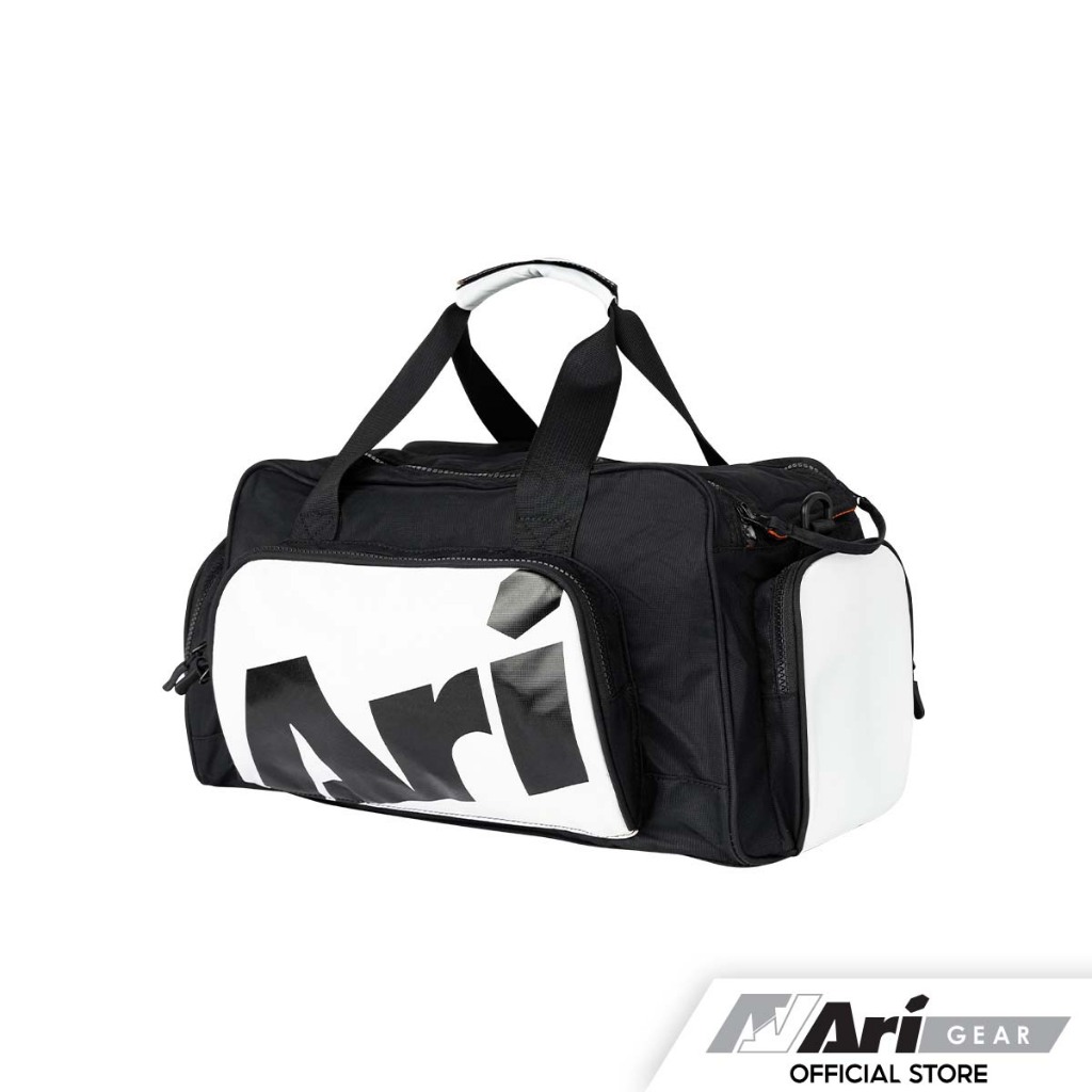 ARI ADEPT 2TONES SMALL DUFFLE BAG - BLACK/WHITE (AHW1563-01) กระเป๋า อาริ ADEPT 2TONES SMALL DUFFLE สีดำขาว