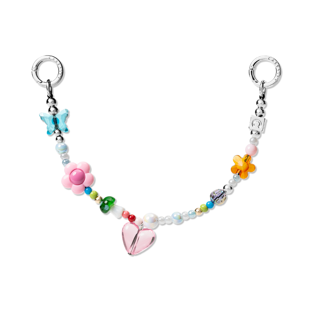 [🔑พร้อมส่ง🔑] CASETiFY | Charm Keychain - Garden Party