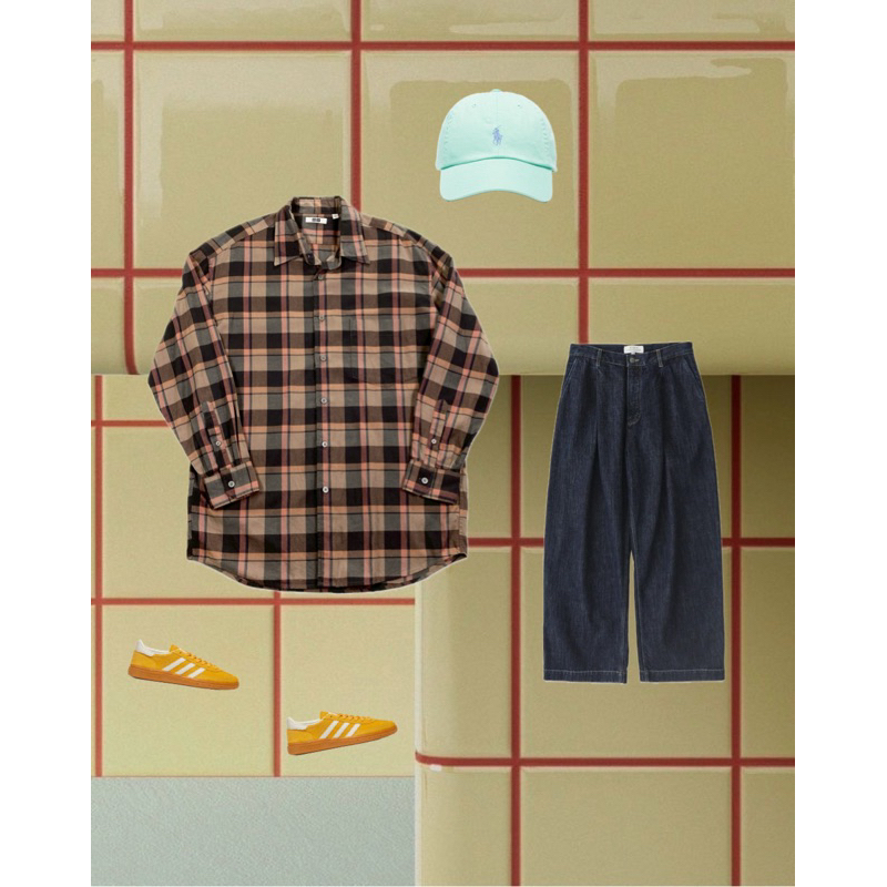 uniqlo ( flannel scott shirt )