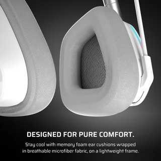 CORSAIR GAMING HEADSET VOID WIRELESS V2 WHITE : - หูฟังเกมมิ่งไร้สาย สีขาว