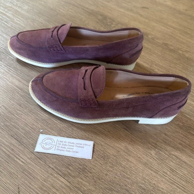 รองเท้า loafer Tod’s ไซส์ 37 หนังกลับ ของแท้ 100% old money