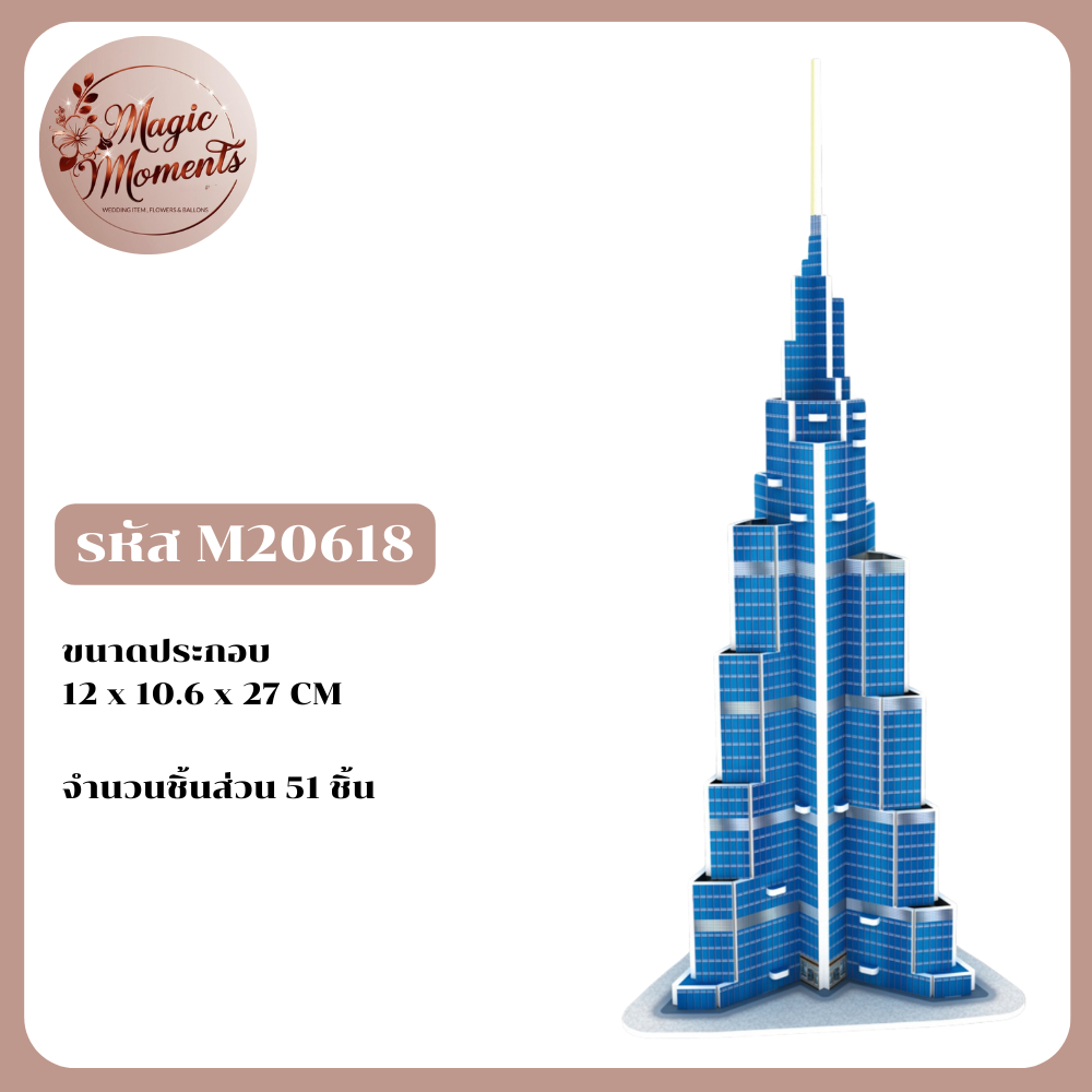 โมเดลกระดาษ สถานที่ท่องเที่ยว สิ่งมหัศจรรย์ของโลก มีหลากหลายแบบให้เลือก - รูปที่ 4