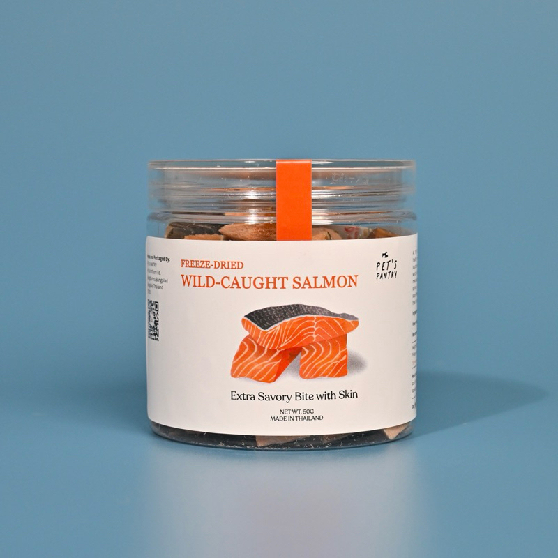 (New - Seasonal Product!) PET’s PANTRY Freeze-Dried Wild-Caught Salmon ปลาแซลมอนจับธรรมชาติฟรีซดราย ขนมหมา ขนมแมว