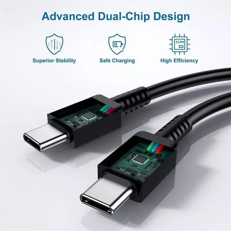ชุดสายชาร์จเร็ว Samsung 25W 45W, สายข้อมูล 1M, 1.5M, 2M, พอร์ตชาร์จ Type-C, รองรับรุ่น S20 S21 S22 A70 A71 A72 - ภาพย่อย 4