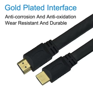 HDMI High Speed 1.5M 3M 5M 10M 15Meter HDMI High Speed 1080p 3D VER 1.4 สายแบบอ่อนแบนยาว 1.5-10เมตร (Black)