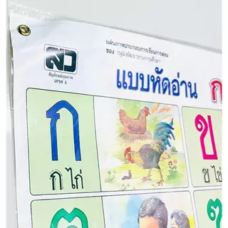 แผ่นโปสเตอร์ พยัญชนะไทย ก-ฮ