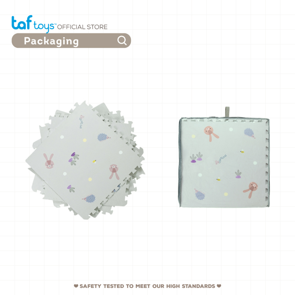 Taf Toys แผ่นรองคลาน จิ๊กซอว์ นุ่ม ขนาดใหญ่ Urban Garden XL Soft Puzzle Mat ของใช้เด็กแรกเกิด รูปที่ 9