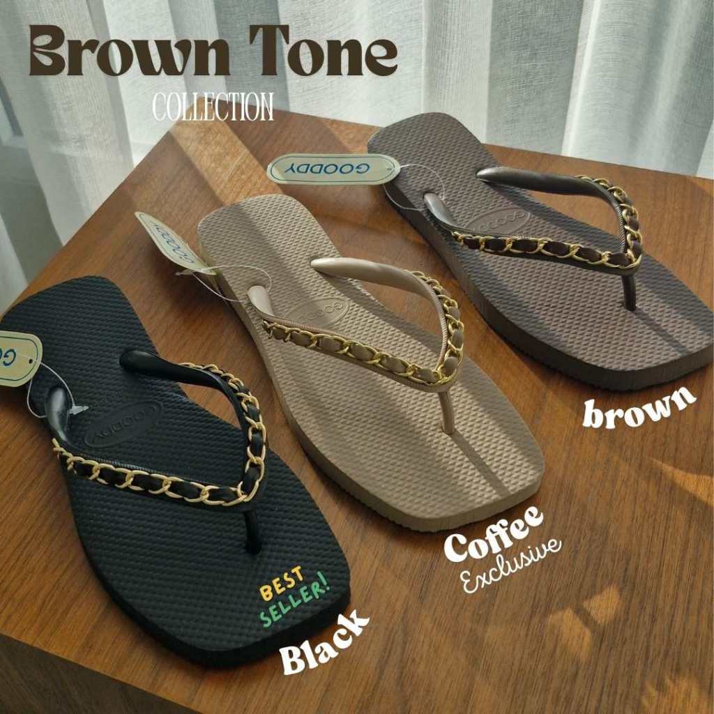 **ส่งด่วนภายในวัน** มีไซส์ใหญ่ 36-42 GOODDY รองเท้าแตะ รองเท้าแตะผู้หญิง หูหนีบ ใส่สบาย Goody