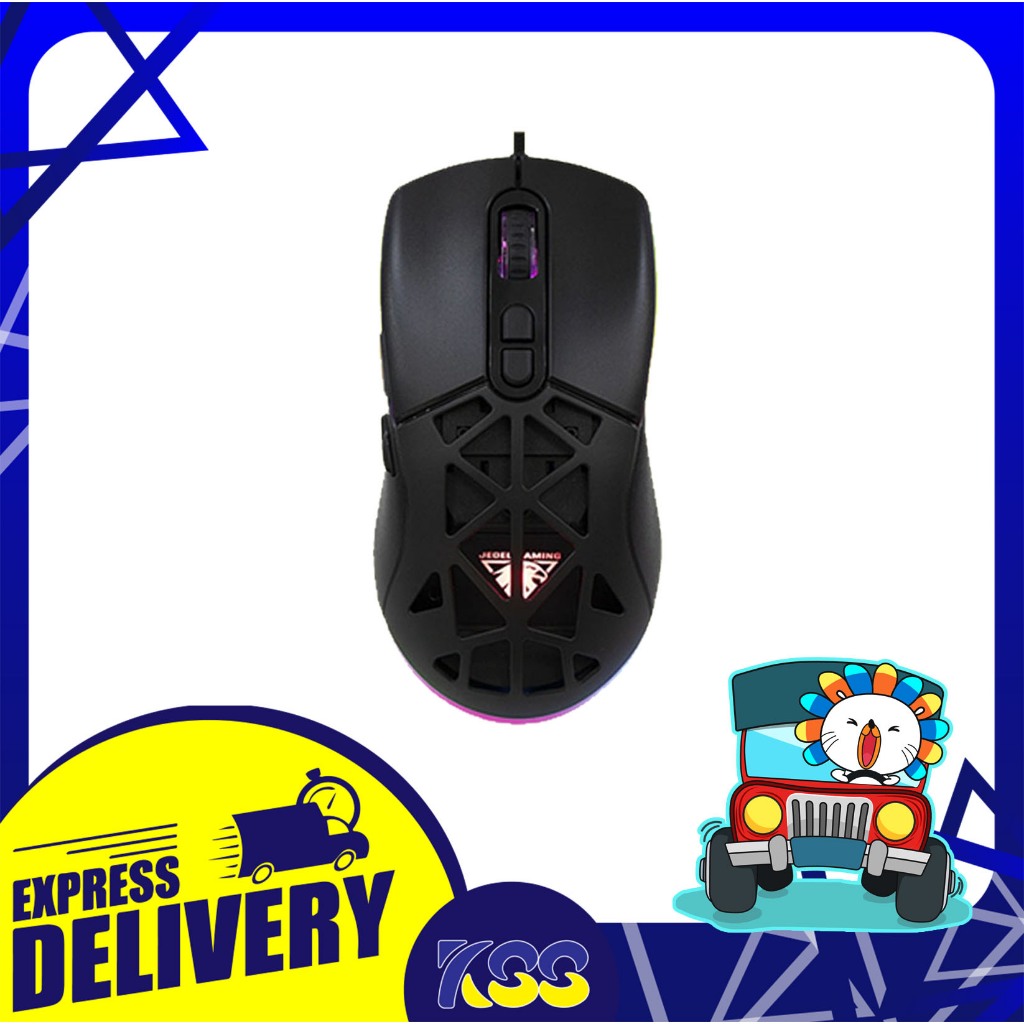 Jedel GM1390 7D Wired Hole RGB Gaming Mouse With Software เกมมิ่งส์เมาส์ เปิดบิลใบกำกับภาษีได้ พร้อม