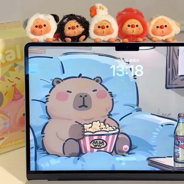 (พร้อมส่ง🇹🇭) ✨🪿 น้องหงส์ เช็คตัว ที่เกาะโทรศัพท์ OYO Bear Animal Party Series