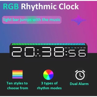 5517 นาฬิกา LED แบบชาร์จไฟได้นาฬิกาตั้งโต๊ะดิจิตอลพร้อมโหมดจ…