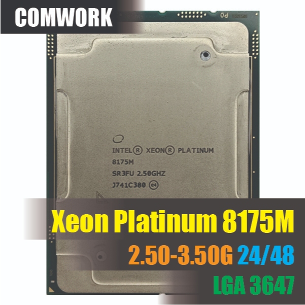 ซีพียู Intel XEON PLATINUM 8175M LGA 3647 SOCKET P C612 C622 CPU PROCESSOR WORKSTATION SERVER COMWOR