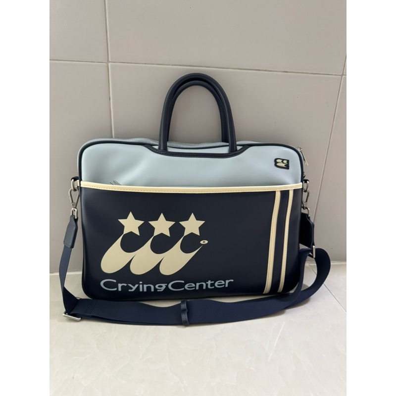 กระเป๋าคอม Crying Center สีฟ้า