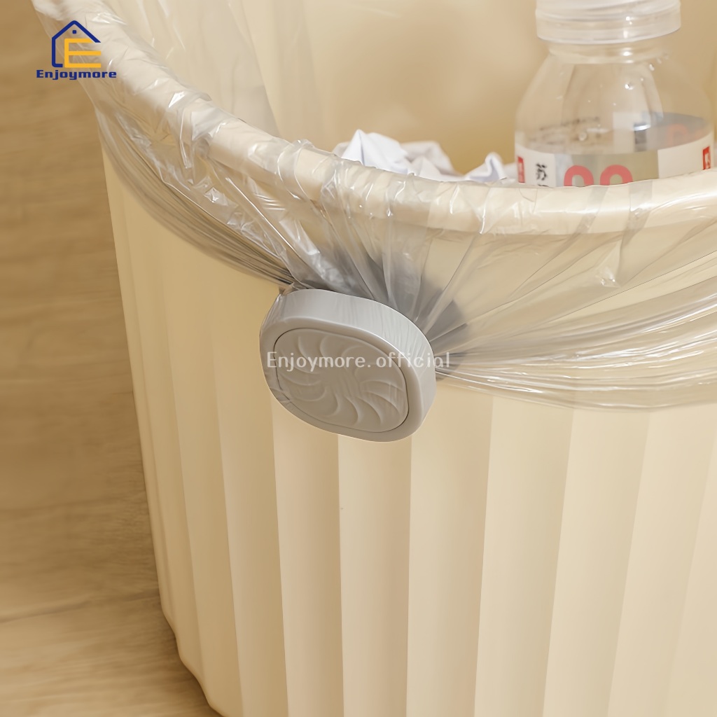 Enjoymore ปุ่มหมุนถุงขยะ เทปกาวไร้รอย​ ยึดถุงแน่นไม่หลุด ใช้ได้ทั้งถังกลม-สี่เหลี่ยม