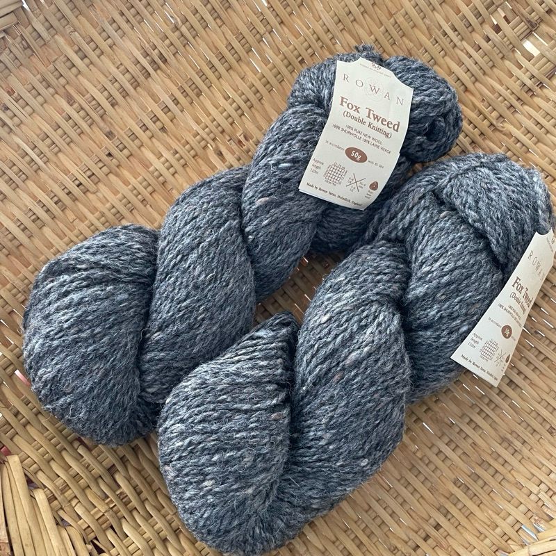 ไหมพรมขนสัตว์ pure new wool 100% Rowan Fox tweed