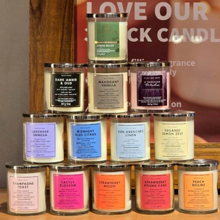 ของแท้Shopไทย/พร้อมส่ง Bath & Body Works Single Wick Candle เทียนหอมขนาดเล็ก7oz./198g.