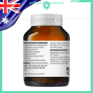 Blackmores Vitamin D3 1000IU 200 Capsules
