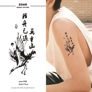 COD🔥 ⚡ส่งจากไทย⚡แทททู ZOAR🚛L10 Magic tattooสติ๊กเกอร์รอยสัก คำอวยพรแบบจีน กันน้ำ รอยสัก ลายสัก 15 วัน สีดำ