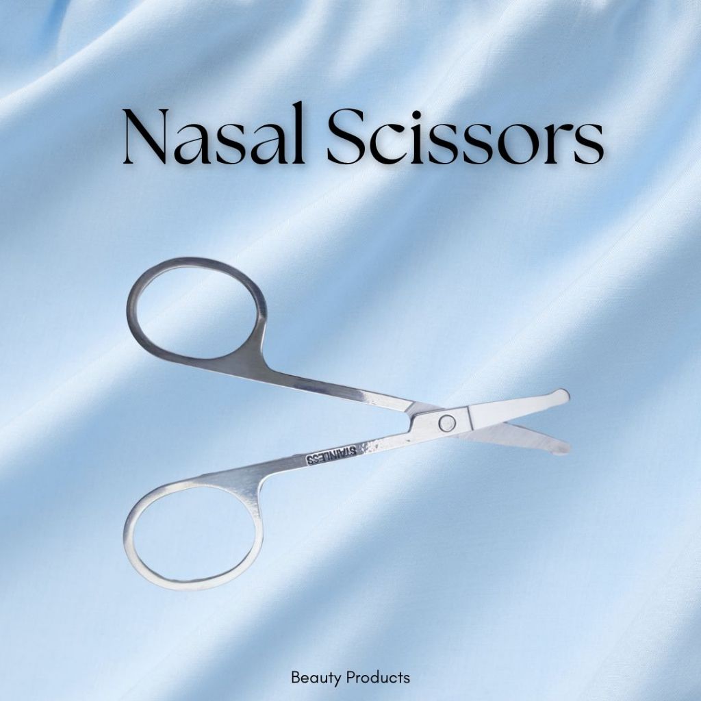 กรรไกรตัดขนจมูก กรรไกรปลายกลม กรรไกรปลายมน Nasal Scissors