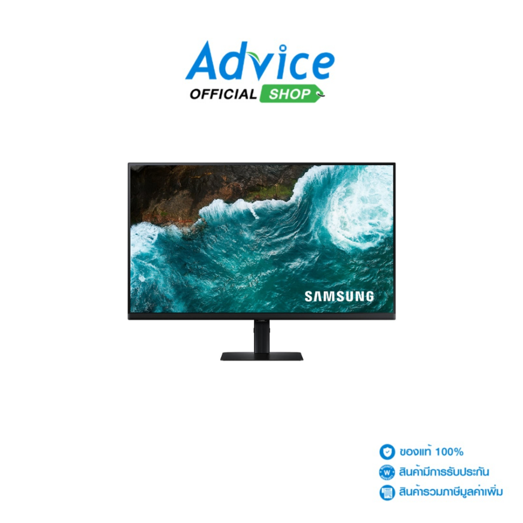 SAMSUNG MONITOR (จอคอมพิวเตอร์) 32'' VIEWFINITY S8 LS32D800UBEXXT (IPS, HDMI, DP, USB-C) 4K 60Hz - A