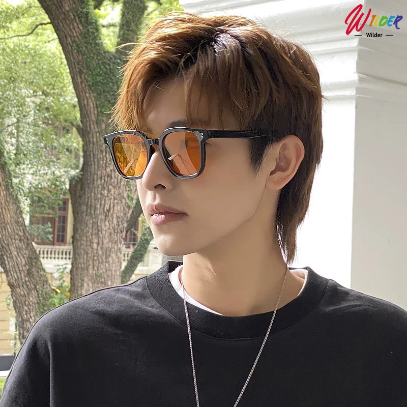 ว่นตาแฟชั่นแว่นตากันแดดเลนส์สีสไตล์เกาหลียอดฮิต UV400 สีสวยเลนส์ใหญ่ ใช้ได้ทั้งหญิง-ชาย - รูปที่ 5