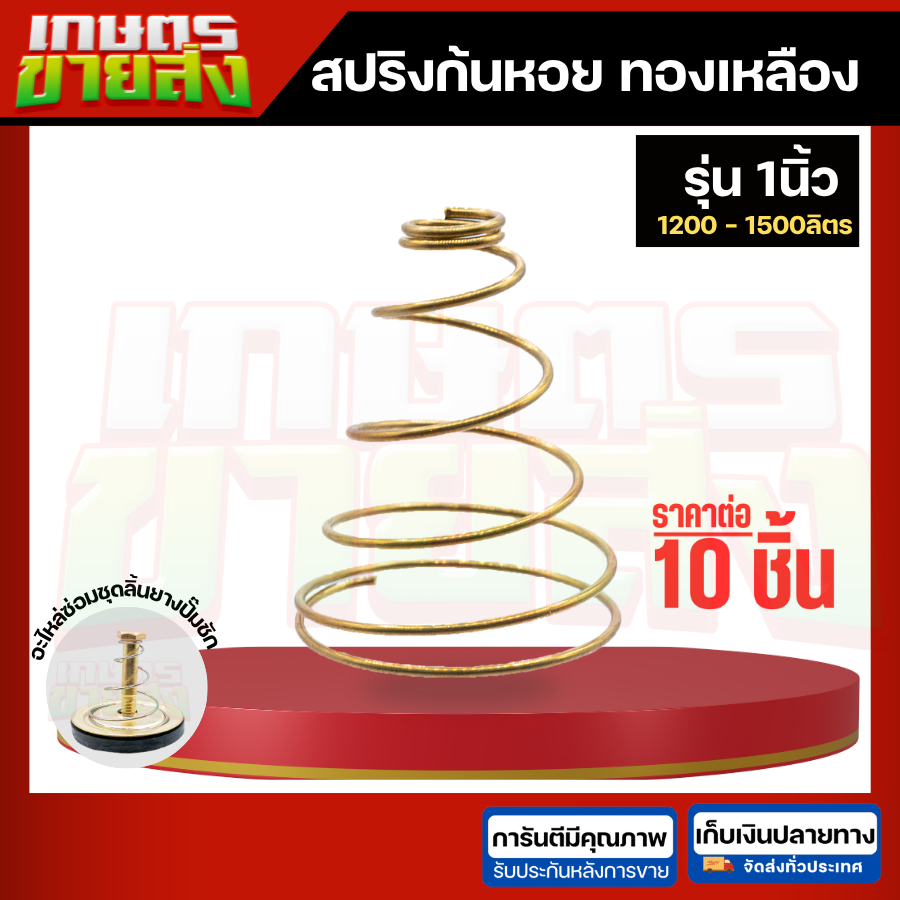 สปริงปั๊มชัก ทองเหลือง 1" 1นิ้ว อะไหล่ปั๊มน้ำ
