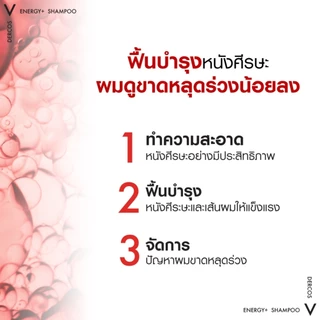 Vichy Dercos Energy+ Aminexil Shampoo 200Ml วิชชี แชมพู ครีม