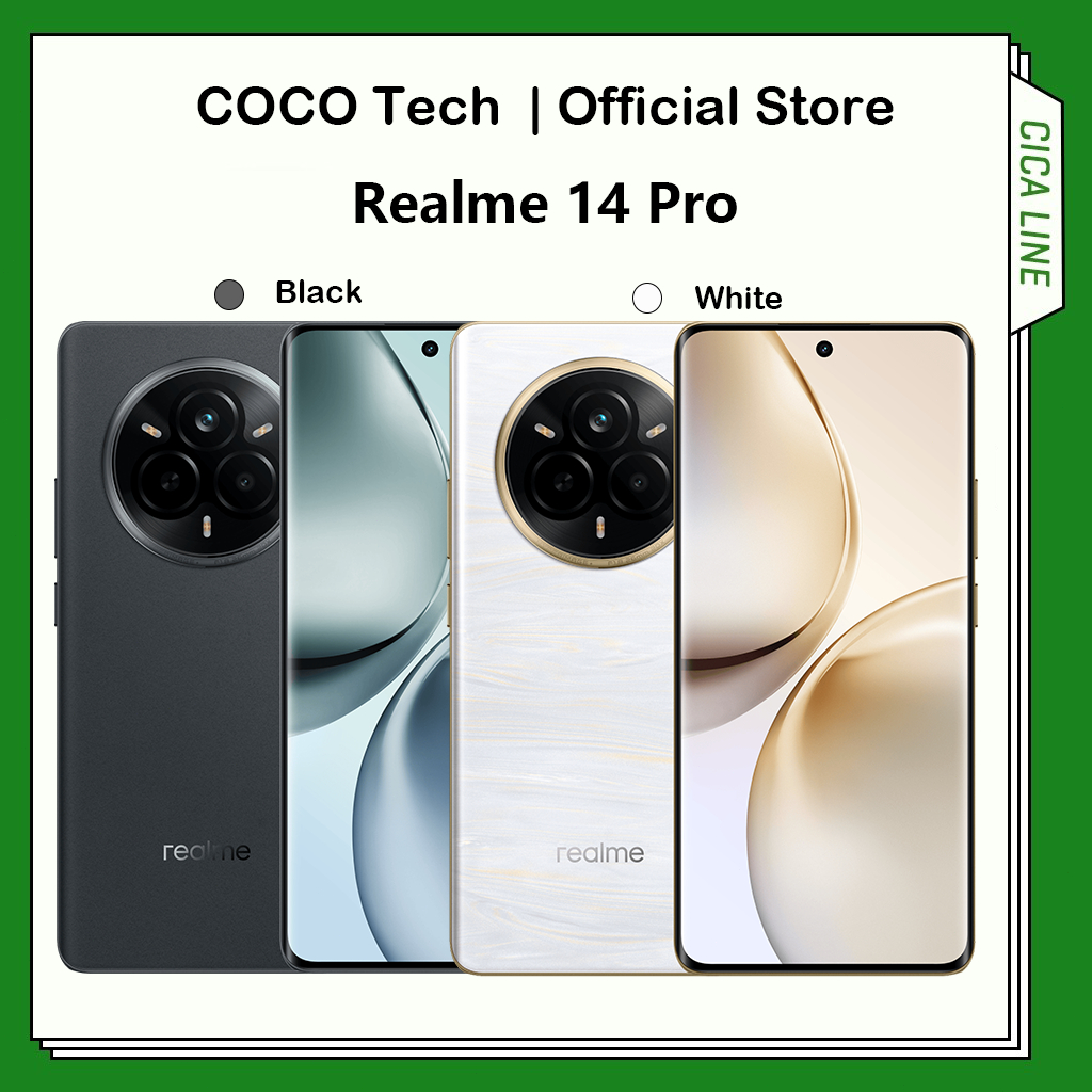 Realme 14 Pro Mediatek Dimensity 7300 Energy หน้าจอ 6.77" 120Hz แบตเตอรี่ 6000 mAh 45W realme UI 6.0