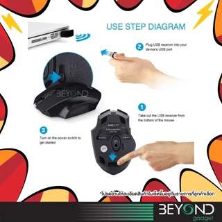 ใหม่อัพเกรด❗️ เมาส์ไร้สาย Inphic F1S ( Mouse Wireless ) เมาส์ เมาส์เกมมิ่ง เมาส์เกมมิ่งไร้สาย เม้าส์ไร้สาย เมาส์ไร้เสียง