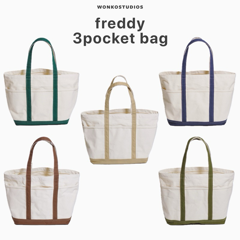 WONKO Freddy 3pocket Bag | กระเป๋าผ้าแคนวาส
