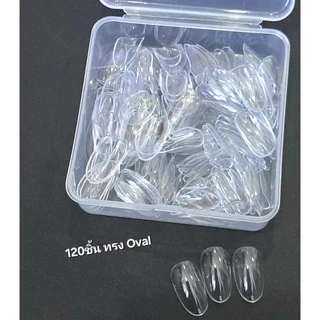 Tip PVC เล็บปลอมฝึกสีใส หลายตัวเลือก กล่องเหลี่ยม สำหรับฝึกทำเล็บ,ทำชาร์ตโชว์สี moding