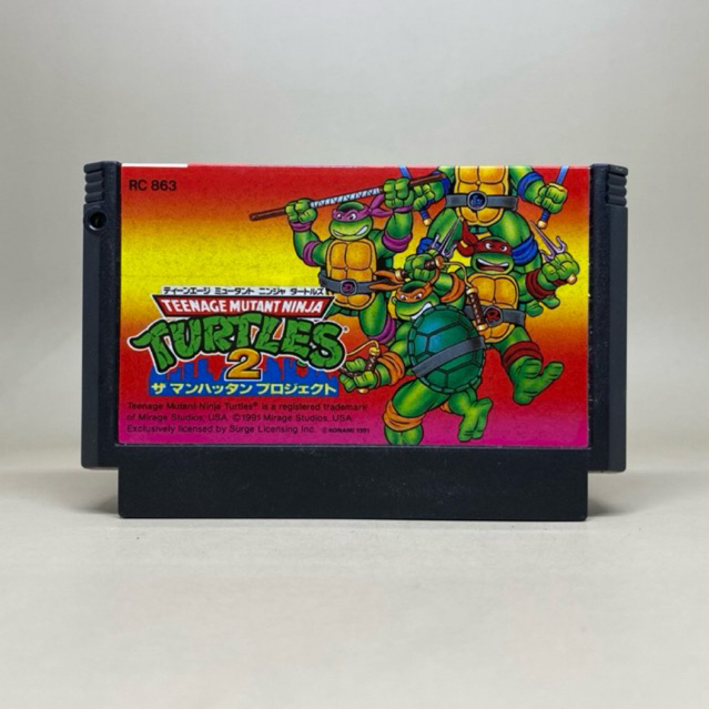🇯🇵Teenage Mutant Ninja Turtles 2 (FC) | Nintendo Famicom Original Cartridge Japan | ตลับเกมแฟมิคอมญี