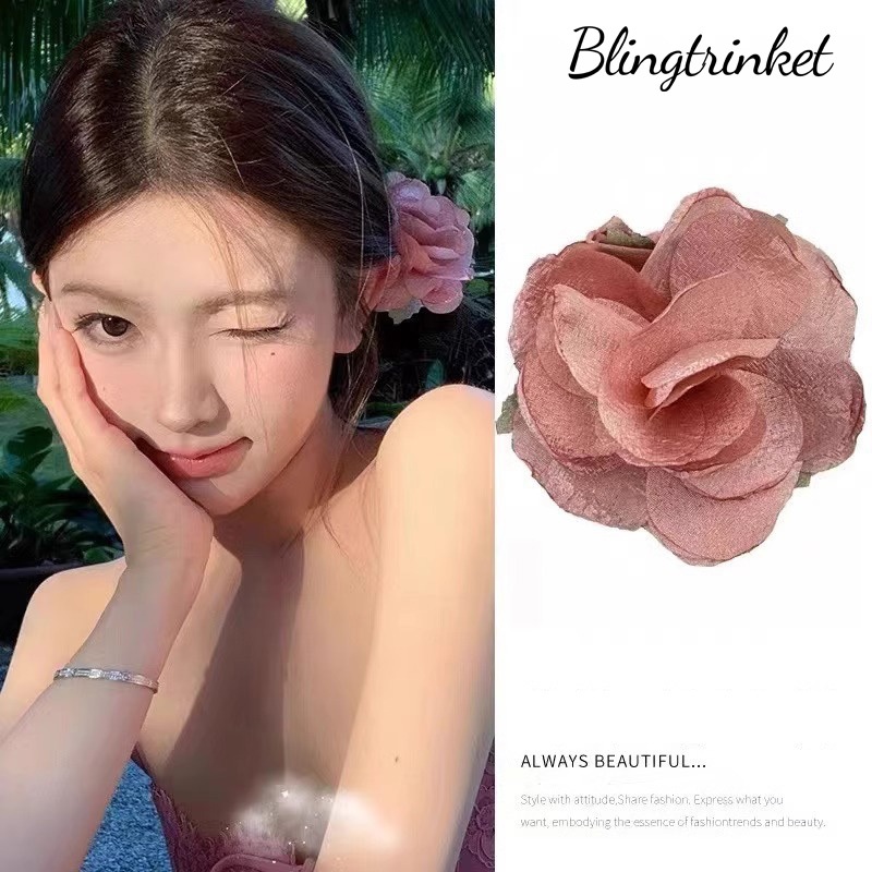 กิ๊บหนีบผม เครื่องประดับแฟชั่นเกาหลี ลายดอกไม้กิ๊บติดผม พร้อมส่งในไทย