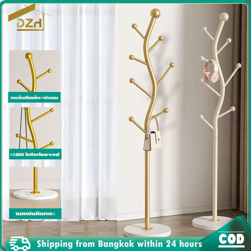 【จัดส่งวันนี้】ชั้นวางเสื้อผ้า ที่แขวนกระเป๋า ไม้แขวนผ้า ที่แขวนหมวก ราวแขวนกระเป๋าบรรยากาศที่เรียบง่าย