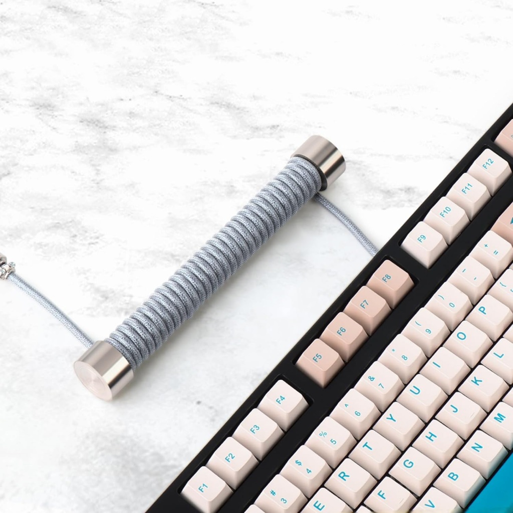 แท่งตกแต่งสายคีย์บอร์ด แกนม้วนสายเคเบิล Coiled Cable Winder Rod สำหรับสาย USB แบบถัก ใช้กับ Gaming Mechanical Keyboard รูปที่ 5