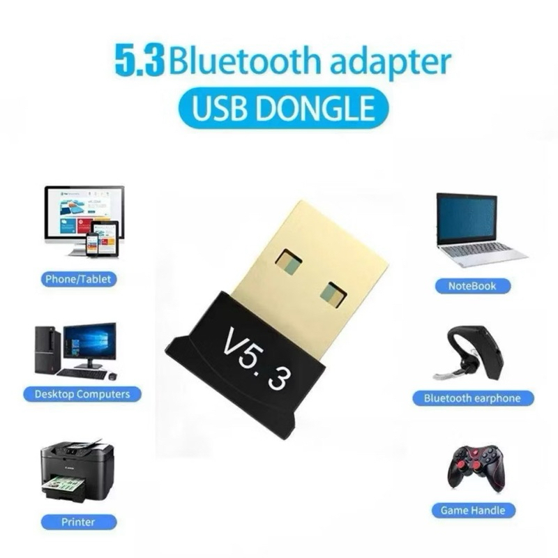 USB บลูทูธ 5.3 แบบไร้สายสําหรับแล็ปท็อป PC รุ่นใหม่ล่าสุด V5.3