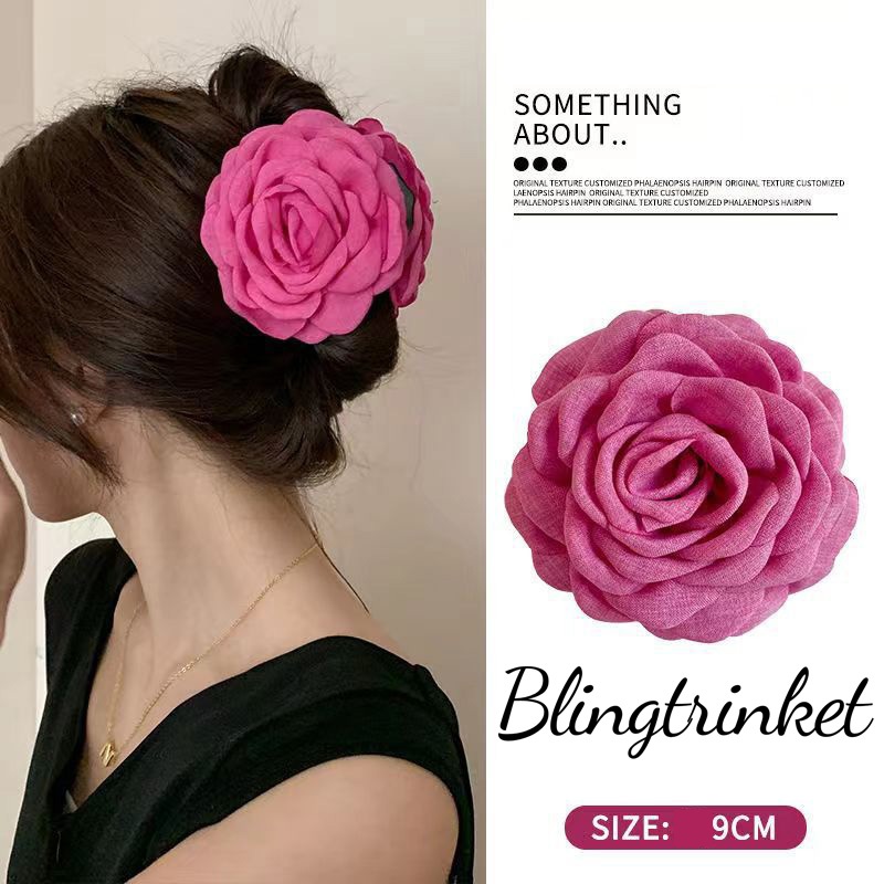Blingtrinket🌸Cute🌸 สไตล์เกาหลีกิ๊บติดผม  ลายดอกไม้เครื่องประดับผม แฟชั่นสําหรับผู้หญิง พร้อมส่งในไทย