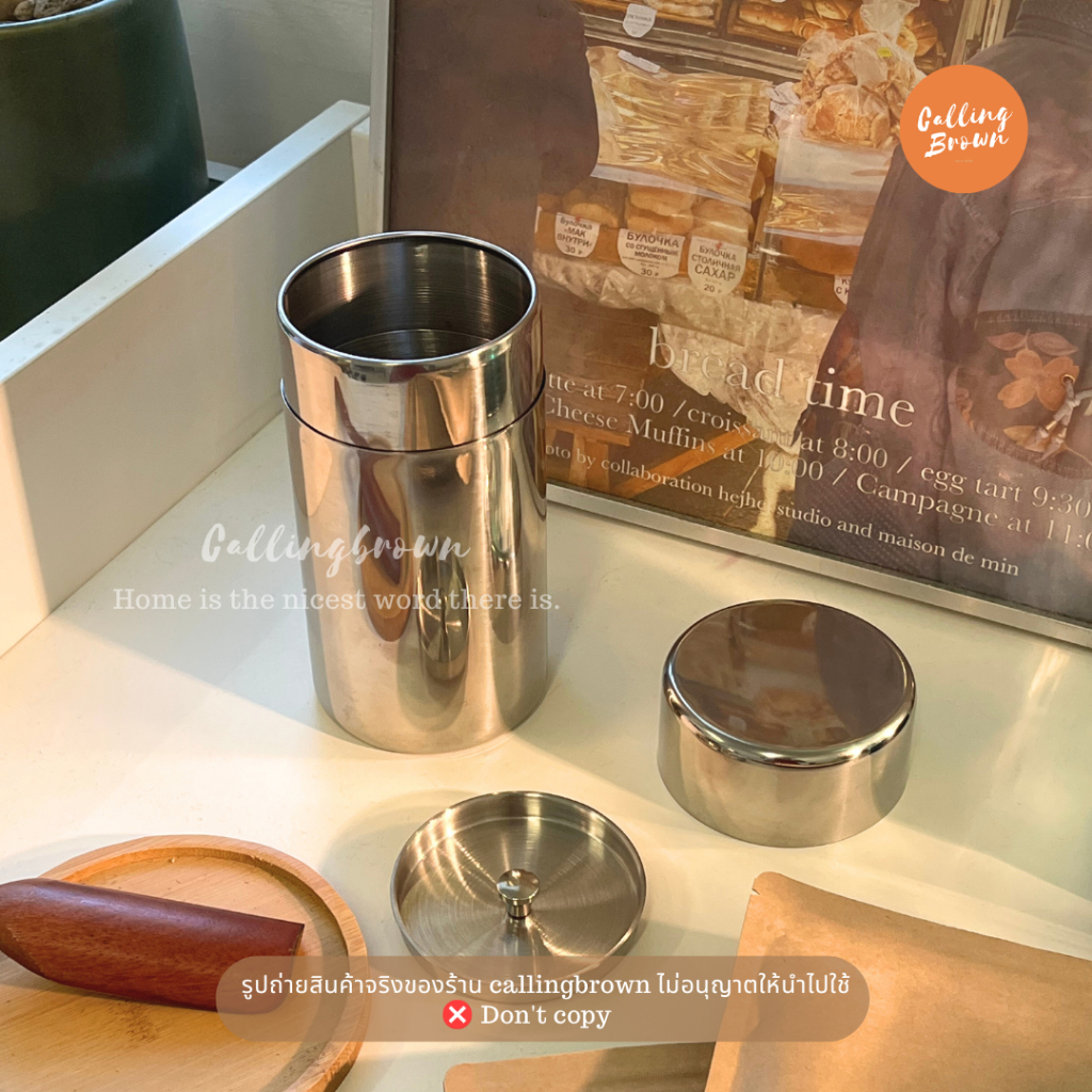 callingbrown [🍵พร้อมส่ง🍵] Home cafe กระปุกชา มัทฉะ กระปุกใส่มัทฉะ อุปกรณ์ชงมัทฉะญี่ปุ่น ที่ใส่ชา
