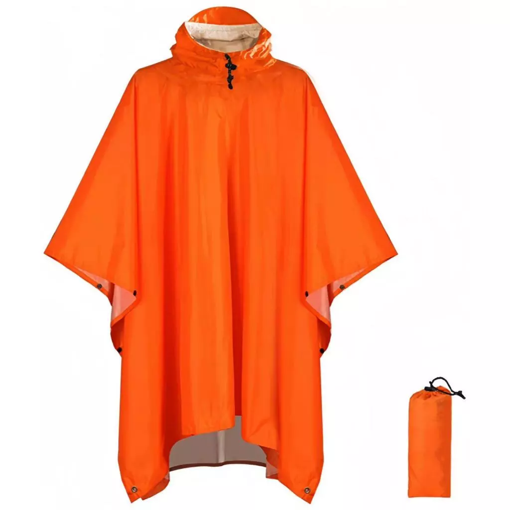 เสื้อกันฝนผู้ใหญ่ เสื้อปอนโชลายพราง ระบายอากาศ thumbnail 4