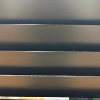 มู่ลี่ไม้ โฟมวูด Foamwood Blinds - B25-22 Black Color ขนาดใบ 50mm.